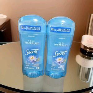 X2 Secret Invisible Solid Women Antiperspirant & Deodorant Cool Waterlily, 2.6oz